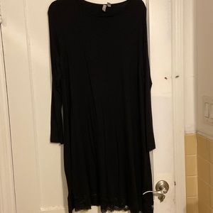 ASOS lace trimmed Black dress